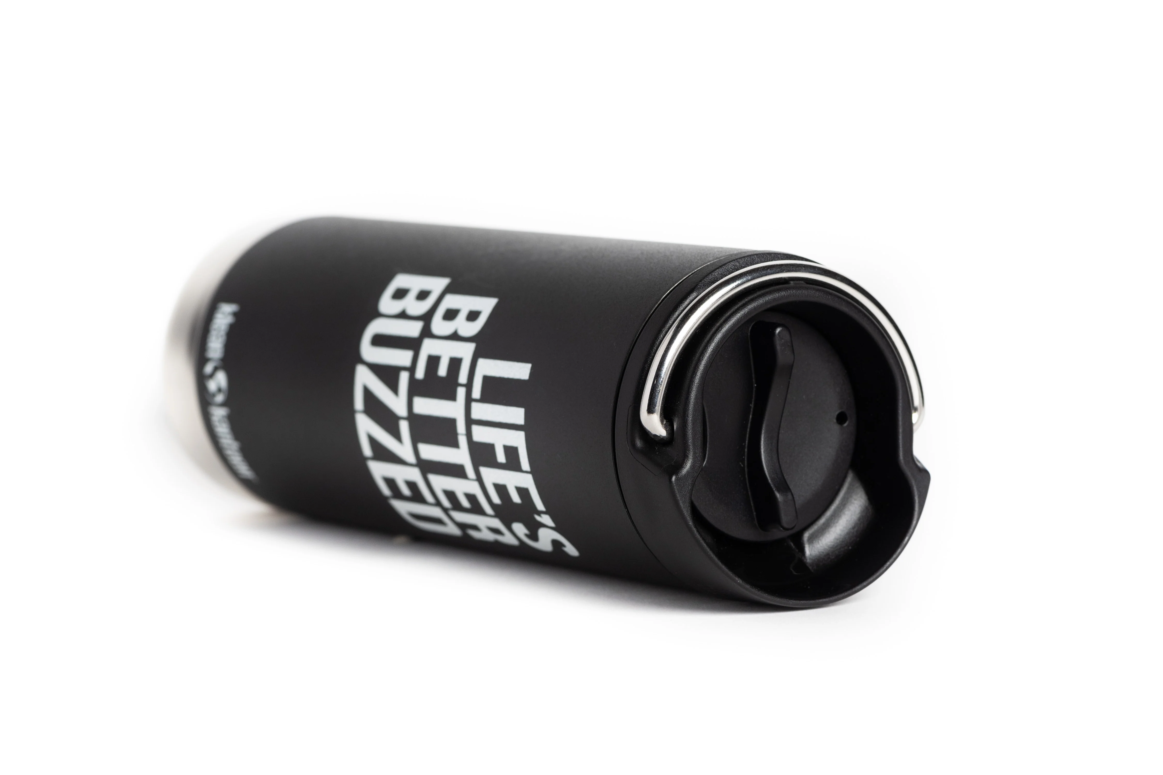 Klean Kanteen "Lifes Better Buzzed" Tumbler - 16 oz Black - Image 3